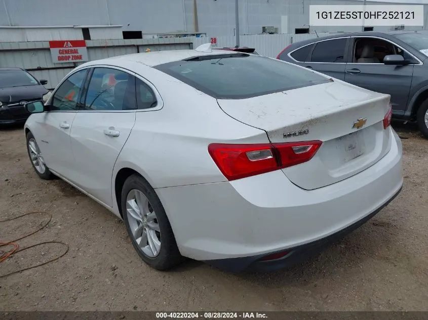 2017 Chevrolet Malibu 1Lt VIN: 1G1ZE5ST0HF252121 Lot: 40220204