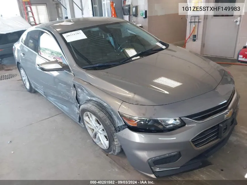 1G1ZE5STXHF149983 2017 Chevrolet Malibu 1Lt