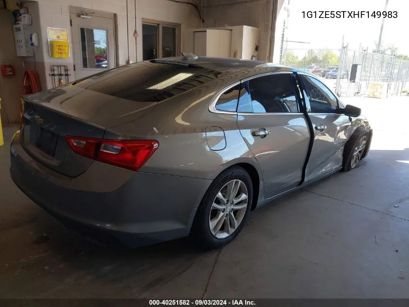 1G1ZE5STXHF149983 2017 Chevrolet Malibu 1Lt