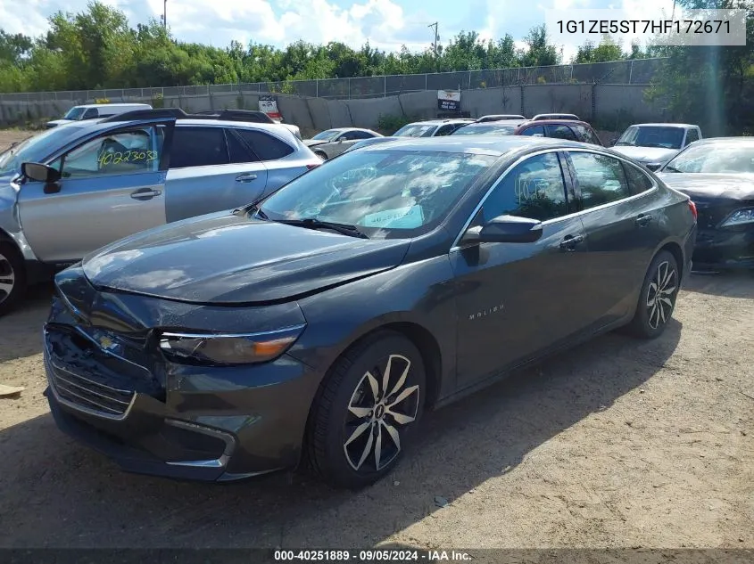 2017 Chevrolet Malibu Lt VIN: 1G1ZE5ST7HF172671 Lot: 40251889