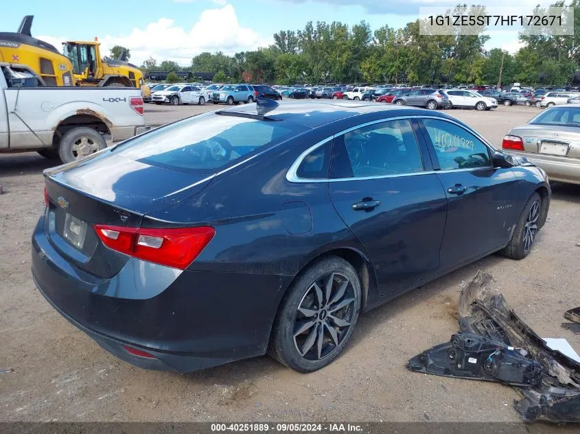 2017 Chevrolet Malibu Lt VIN: 1G1ZE5ST7HF172671 Lot: 40251889