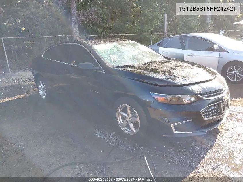 1G1ZB5ST5HF242421 2017 Chevrolet Malibu Ls