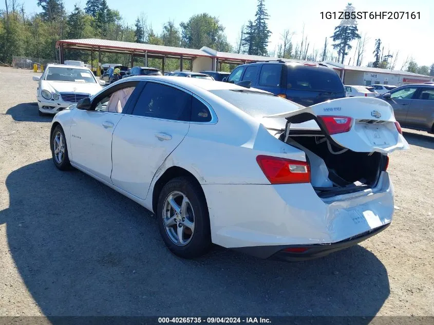 2017 Chevrolet Malibu Ls VIN: 1G1ZB5ST6HF207161 Lot: 40265735