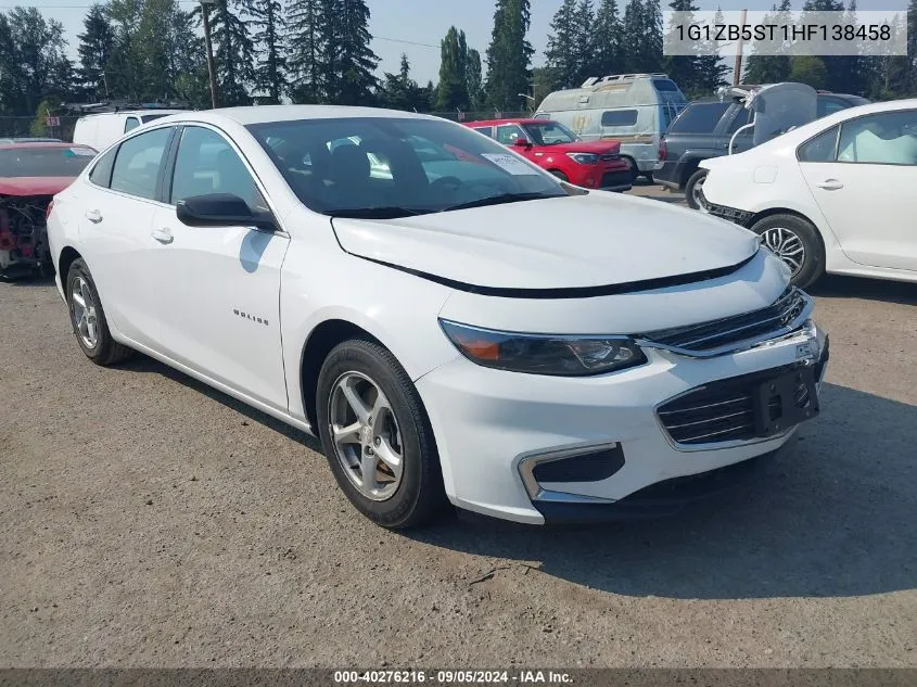 2017 Chevrolet Malibu Ls VIN: 1G1ZB5ST1HF138458 Lot: 40276216