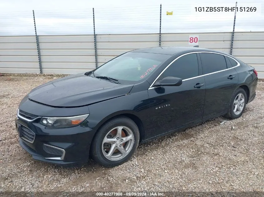 2017 Chevrolet Malibu Ls VIN: 1G1ZB5ST8HF151269 Lot: 40277908