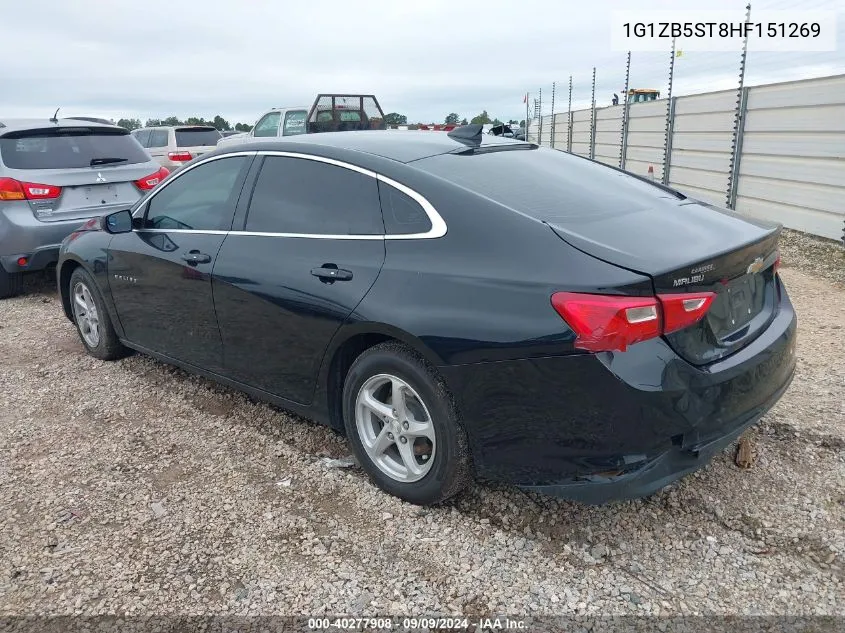 2017 Chevrolet Malibu Ls VIN: 1G1ZB5ST8HF151269 Lot: 40277908