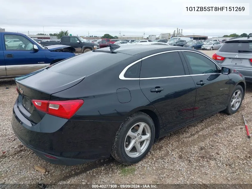 2017 Chevrolet Malibu Ls VIN: 1G1ZB5ST8HF151269 Lot: 40277908