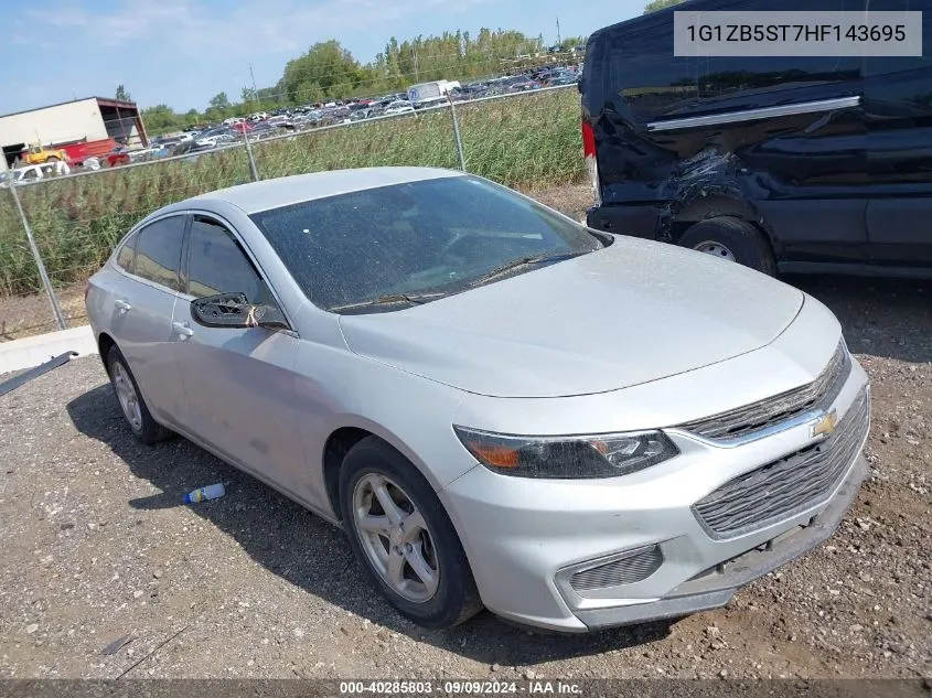 2017 Chevrolet Malibu Ls VIN: 1G1ZB5ST7HF143695 Lot: 40285803