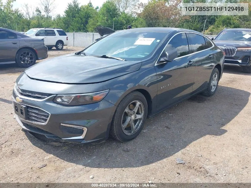 2017 Chevrolet Malibu Ls VIN: 1G1ZB5ST1HF129498 Lot: 40287534