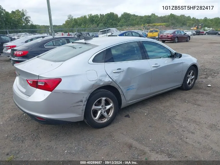 2017 Chevrolet Malibu Ls VIN: 1G1ZB5ST5HF282417 Lot: 40289657