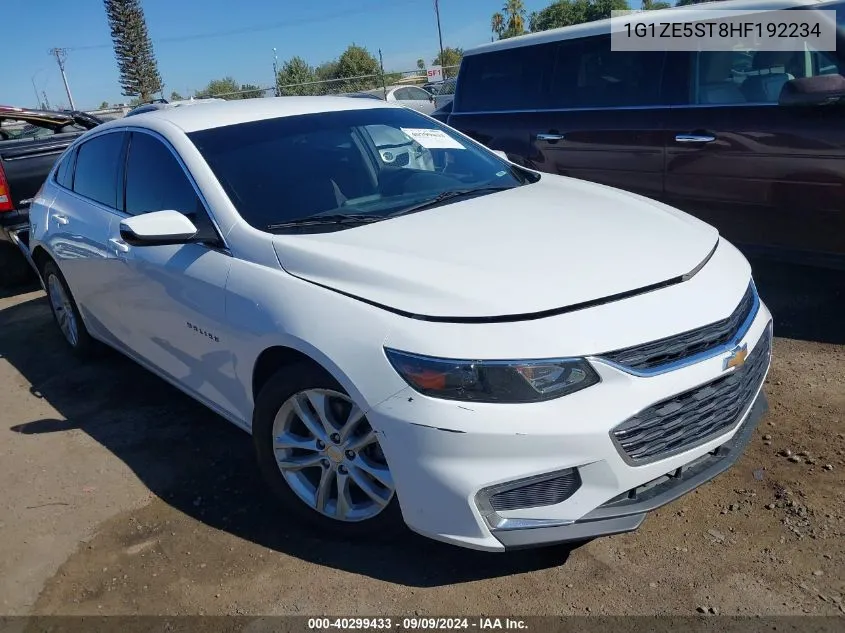 2017 Chevrolet Malibu 1Lt VIN: 1G1ZE5ST8HF192234 Lot: 40299433