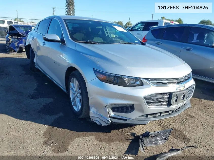 1G1ZE5ST7HF204826 2017 Chevrolet Malibu Lt