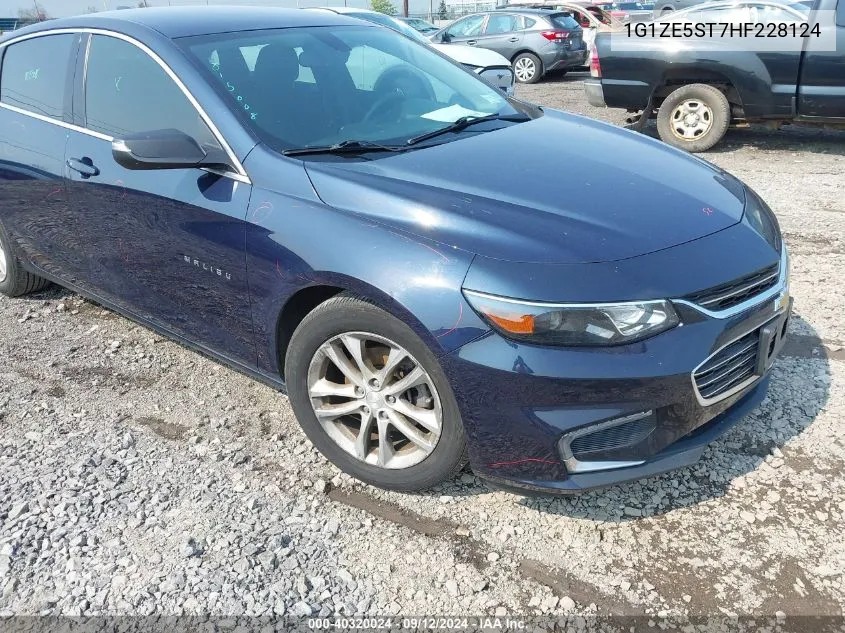 2017 Chevrolet Malibu 1Lt VIN: 1G1ZE5ST7HF228124 Lot: 40320024