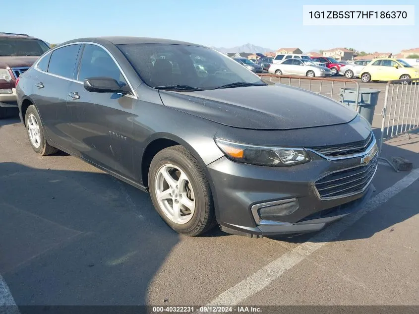 2017 Chevrolet Malibu Ls VIN: 1G1ZB5ST7HF186370 Lot: 40322231