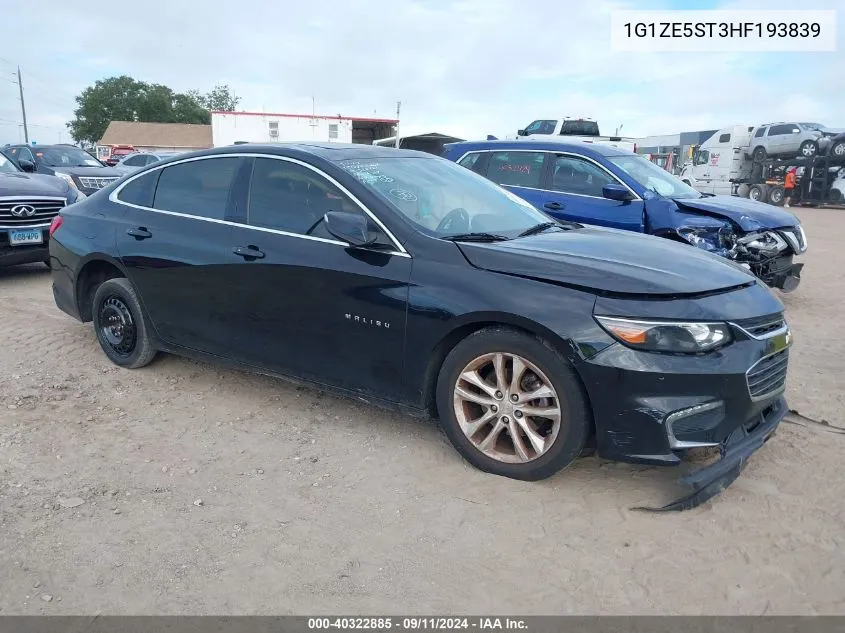 2017 Chevrolet Malibu Lt VIN: 1G1ZE5ST3HF193839 Lot: 40322885