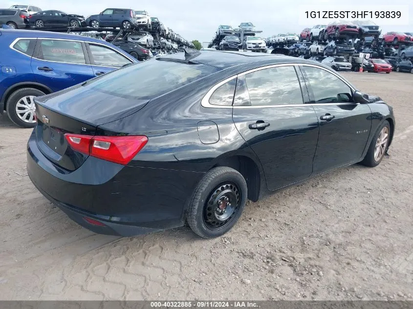 1G1ZE5ST3HF193839 2017 Chevrolet Malibu Lt