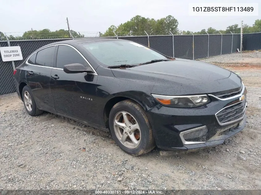 2017 Chevrolet Malibu Ls VIN: 1G1ZB5ST8HF113489 Lot: 40330751