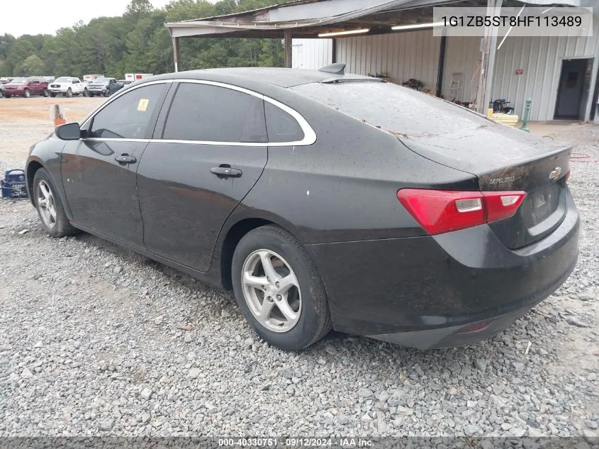 1G1ZB5ST8HF113489 2017 Chevrolet Malibu Ls