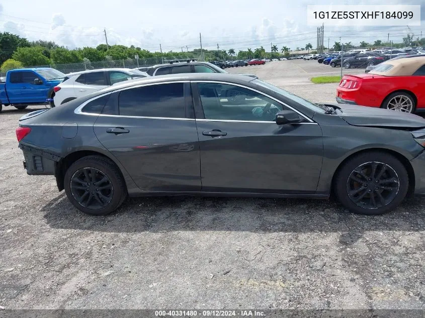 1G1ZE5STXHF184099 2017 Chevrolet Malibu Lt