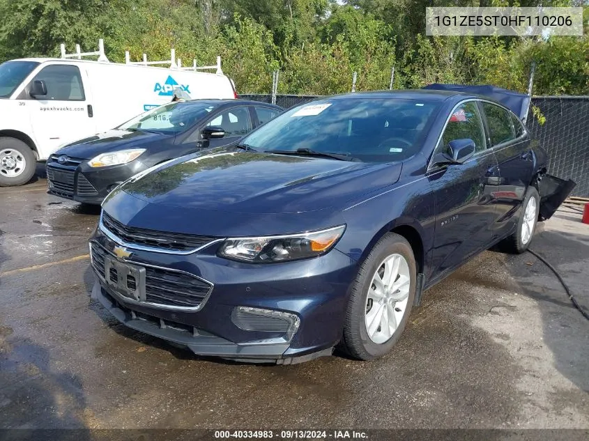 2017 Chevrolet Malibu Lt VIN: 1G1ZE5ST0HF110206 Lot: 40334983