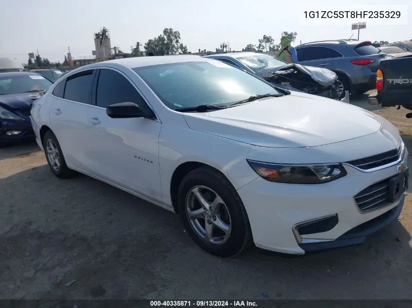 2017 Chevrolet Malibu 1Fl VIN: 1G1ZC5ST8HF235329 Lot: 40335871