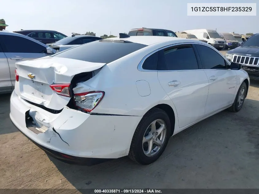 2017 Chevrolet Malibu 1Fl VIN: 1G1ZC5ST8HF235329 Lot: 40335871