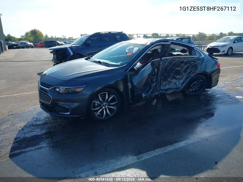 1G1ZE5ST8HF267112 2017 Chevrolet Malibu Lt