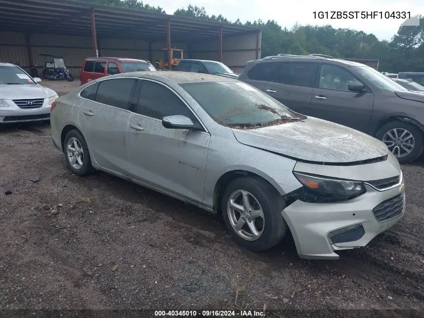 2017 Chevrolet Malibu Ls VIN: 1G1ZB5ST5HF104331 Lot: 40345010