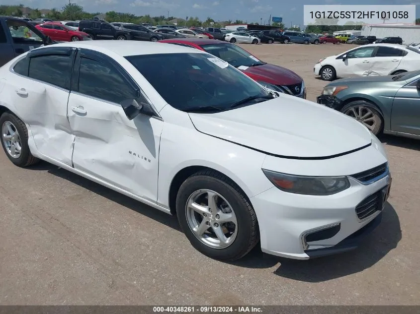 2017 Chevrolet Malibu 1Fl VIN: 1G1ZC5ST2HF101058 Lot: 40348261