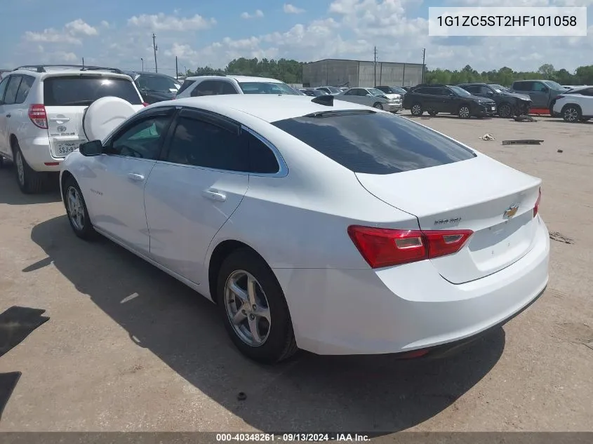 2017 Chevrolet Malibu 1Fl VIN: 1G1ZC5ST2HF101058 Lot: 40348261