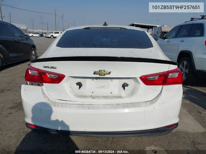 1G1ZB5ST9HF257651 2017 Chevrolet Malibu Ls