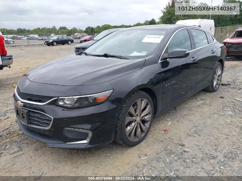 2017 Chevrolet Malibu Premier VIN: 1G1ZH5SX6HF140367 Lot: 40376896