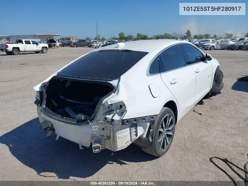 2017 Chevrolet Malibu 1Lt VIN: 1G1ZE5ST5HF280917 Lot: 40383280