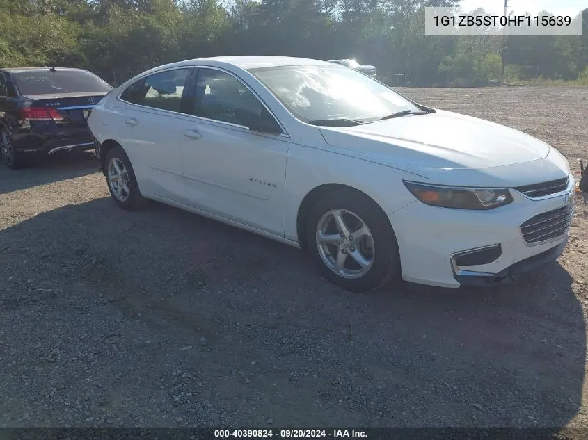 2017 Chevrolet Malibu Ls VIN: 1G1ZB5ST0HF115639 Lot: 40390824