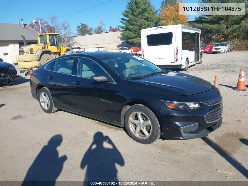 1G1ZB5ST1HF104875 2017 Chevrolet Malibu Ls