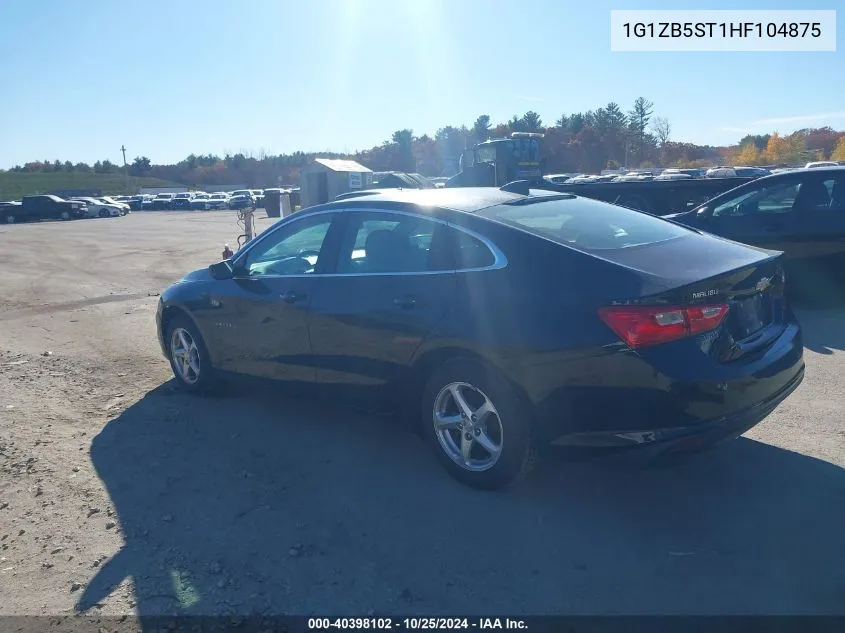 2017 Chevrolet Malibu Ls VIN: 1G1ZB5ST1HF104875 Lot: 40398102