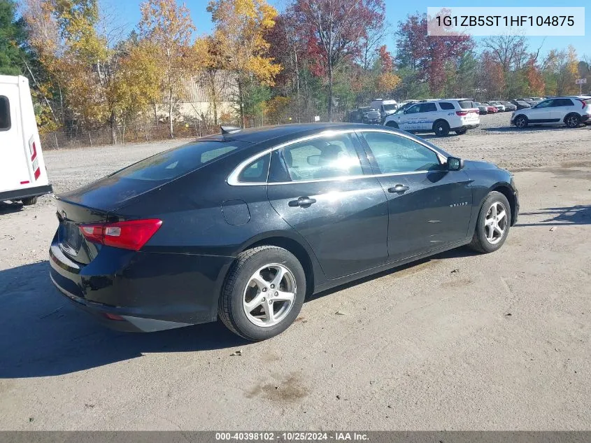 1G1ZB5ST1HF104875 2017 Chevrolet Malibu Ls