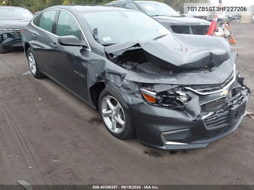 2017 Chevrolet Malibu Ls VIN: 1G1ZB5ST3HF227206 Lot: 40398387