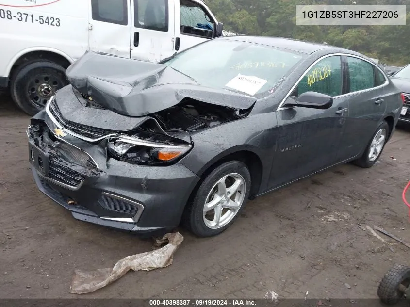 2017 Chevrolet Malibu Ls VIN: 1G1ZB5ST3HF227206 Lot: 40398387