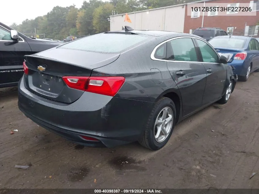 2017 Chevrolet Malibu Ls VIN: 1G1ZB5ST3HF227206 Lot: 40398387