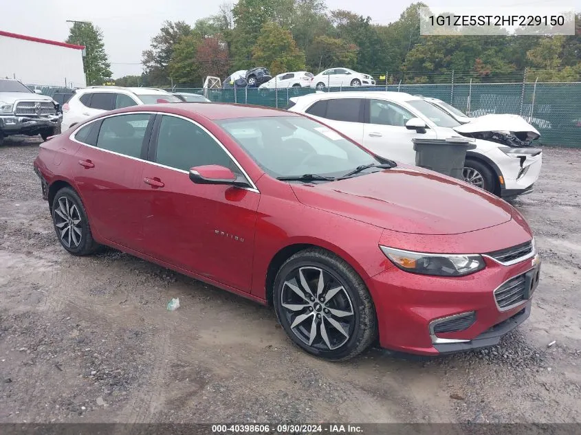 2017 Chevrolet Malibu 1Lt VIN: 1G1ZE5ST2HF229150 Lot: 40398606