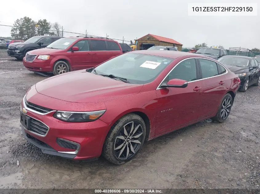 2017 Chevrolet Malibu 1Lt VIN: 1G1ZE5ST2HF229150 Lot: 40398606