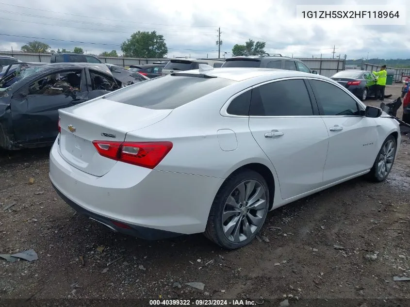 1G1ZH5SX2HF118964 2017 Chevrolet Malibu Premier