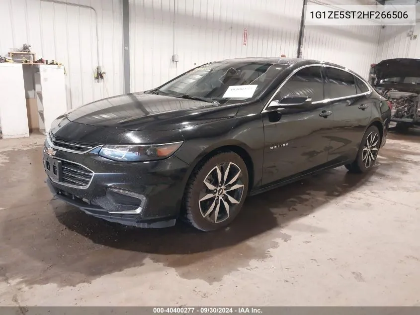 2017 Chevrolet Malibu 1Lt VIN: 1G1ZE5ST2HF266506 Lot: 40400277