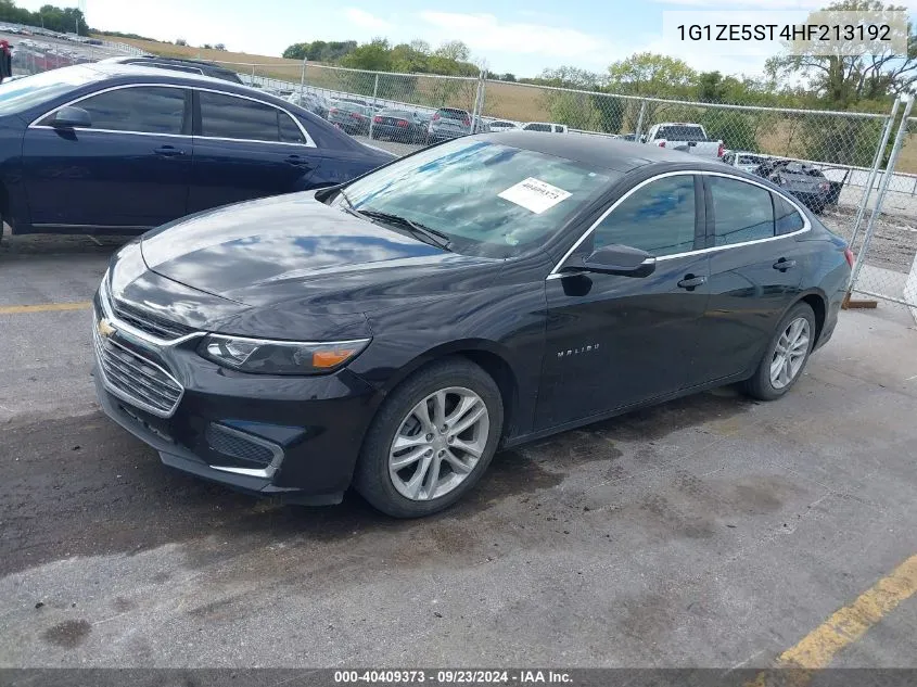 2017 Chevrolet Malibu 1Lt VIN: 1G1ZE5ST4HF213192 Lot: 40409373