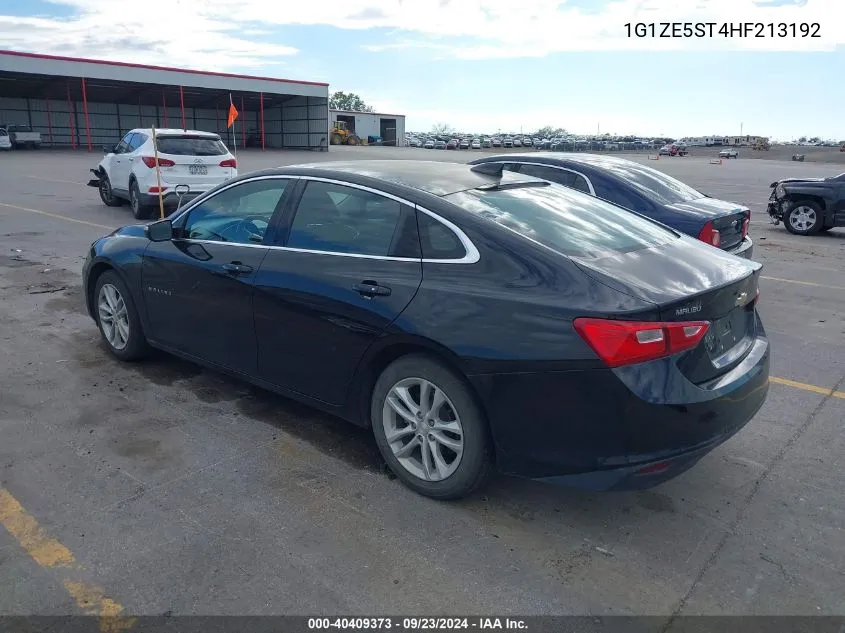 2017 Chevrolet Malibu 1Lt VIN: 1G1ZE5ST4HF213192 Lot: 40409373