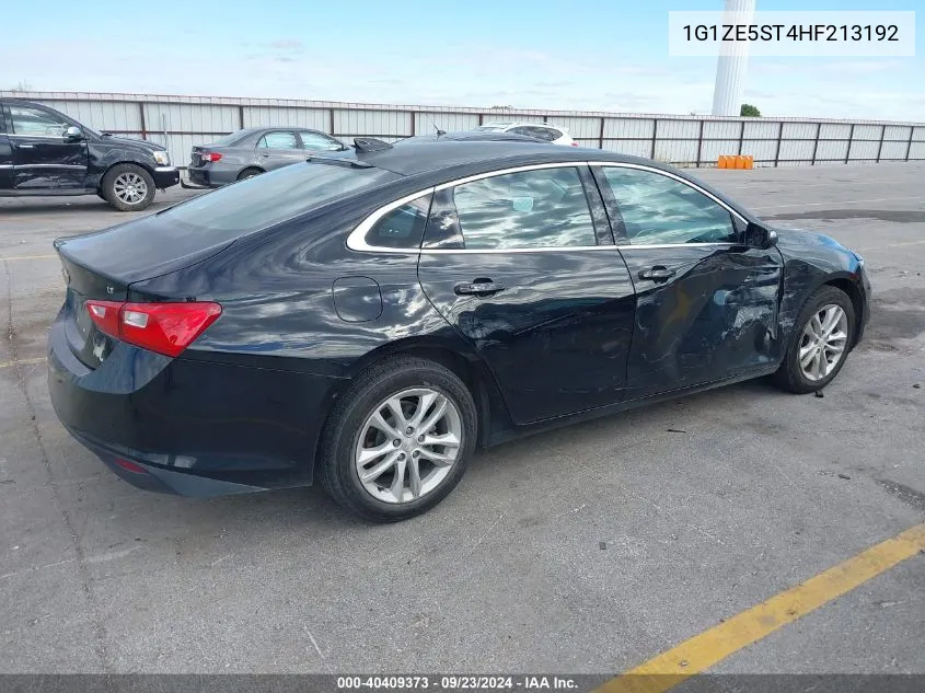 2017 Chevrolet Malibu 1Lt VIN: 1G1ZE5ST4HF213192 Lot: 40409373