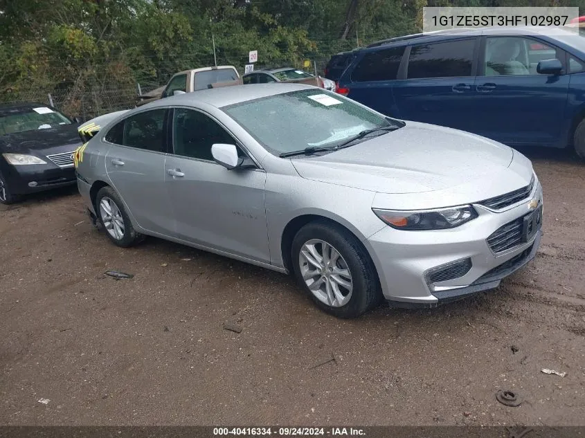 2017 Chevrolet Malibu Lt VIN: 1G1ZE5ST3HF102987 Lot: 40416334