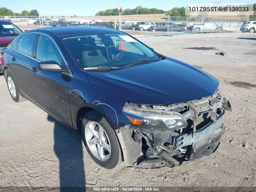 2017 Chevrolet Malibu Ls VIN: 1G1ZB5ST4HF139233 Lot: 40421459