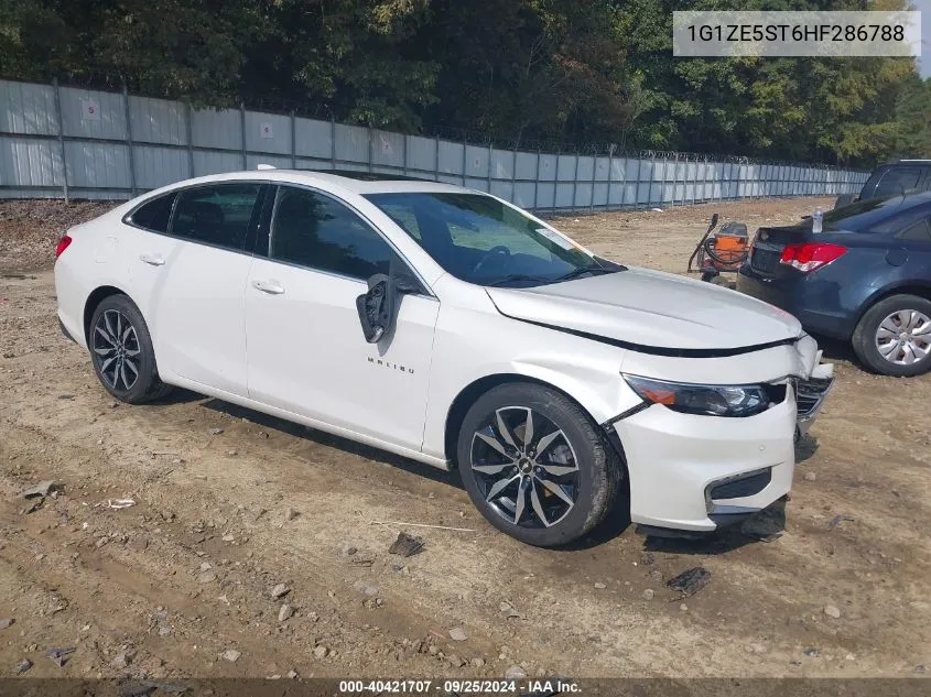 2017 Chevrolet Malibu 1Lt VIN: 1G1ZE5ST6HF286788 Lot: 40421707